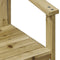 vidaXL - Tuinstoel - 62x56x77 - cm - geïmpregneerd - grenenhout