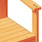 vidaXL - Tuinstoel - 62x56x77 - cm - massief - grenenhout - wasbruin