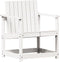 vidaXL - Tuinstoel - 62x56x77 - cm - massief - grenenhout - wit