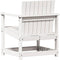 vidaXL - Tuinstoel - 62x56x77 - cm - massief - grenenhout - wit