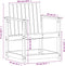 vidaXL - Tuinstoel - 62x56x77 - cm - massief - grenenhout - wit
