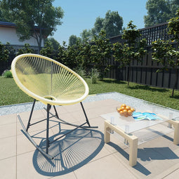 vidaXL - Tuinstoel - Acapulco - poly - rattan - beige