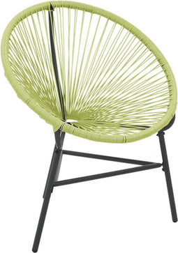 vidaXL - Tuinstoel - Acapulco - poly - rattan - groen