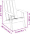 vidaXL - Tuinstoel - Adirondack - 75x88,5x89,5 - cm - polypropeen - lichtbruin