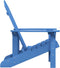 vidaXL - Tuinstoel - Adirondack - HDPE - aquablauw