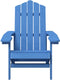 vidaXL - Tuinstoel - Adirondack - HDPE - aquablauw