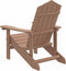 vidaXL - Tuinstoel - Adirondack - HDPE - bruin