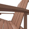 vidaXL - Tuinstoel - Adirondack - HDPE - bruin