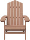 vidaXL - Tuinstoel - Adirondack - HDPE - bruin