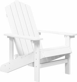 vidaXL - Tuinstoel - Adirondack - HDPE - wit