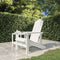vidaXL - Tuinstoel - Adirondack - HDPE - wit