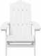 vidaXL - Tuinstoel - Adirondack - HDPE - wit