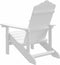 vidaXL - Tuinstoel - Adirondack - HDPE - wit
