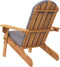 vidaXL - Tuinstoel - Adirondack - met - kussens - massief - acaciahout