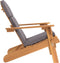vidaXL - Tuinstoel - Adirondack - met - kussens - massief - acaciahout
