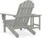 vidaXL - Tuinstoel - Adirondack - met - tafel - massief - vurenhout - grijs