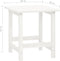 vidaXL - Tuinstoel - Adirondack - met - tafel - massief - vurenhout - wit