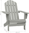vidaXL - Tuinstoel - Adirondack - met - tafel - massief - vurenhout - grijs