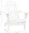vidaXL - Tuinstoel - Adirondack - met - tafel - massief - vurenhout - wit