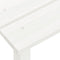 vidaXL - Tuinstoel - Adirondack - met - tafel - massief - vurenhout - wit
