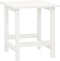 vidaXL - Tuinstoel - Adirondack - met - tafel - massief - vurenhout - wit