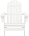 vidaXL - Tuinstoel - Adirondack - met - tafel - massief - vurenhout - wit