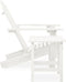 vidaXL - Tuinstoel - Adirondack - met - tafel - massief - vurenhout - wit