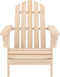 vidaXL - Tuinstoel - Adirondack - met - voetenbank - en - tafel - massief - vurenhout