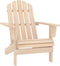 vidaXL - Tuinstoel - Adirondack - met - voetenbank - en - tafel - massief - vurenhout