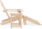 vidaXL - Tuinstoel - Adirondack - met - voetenbank - en - tafel - massief - vurenhout