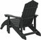 vidaXL - Tuinstoel - Adirondack - met - voetenbank - HDPE - antracietkleurig