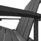 vidaXL - Tuinstoel - Adirondack - met - voetenbank - HDPE - antracietkleurig
