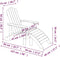vidaXL - Tuinstoel - Adirondack - met - voetenbank - HDPE - antracietkleurig