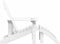 vidaXL - Tuinstoel - Adirondack - met - voetenbank - HDPE - wit