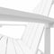 vidaXL - Tuinstoel - Adirondack - met - voetenbank - HDPE - wit