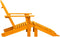vidaXL - Tuinstoel - Adirondack - met - voetenbank - massief - vurenhout - oranje