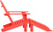 vidaXL - Tuinstoel - Adirondack - met - voetenbank - massief - vurenhout - rood