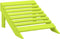 vidaXL - Tuinstoel - Adirondack - met - voetenbank - massief - vurenhout - groen
