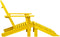vidaXL - Tuinstoel - Adirondack - met - voetenbank - massief - vurenhout - geel