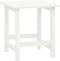 vidaXL - Tuinstoel - Adirondack - met - voetenbank - tafel - massief - vurenhout - wit