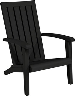 vidaXL - Tuinstoel - Adirondack - polypropeen - zwart