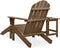 vidaXL - Tuinstoel - Adirondack - voetenbank - tafel - massief - vurenhout - bruin
