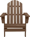 vidaXL - Tuinstoel - Adirondack - voetenbank - tafel - massief - vurenhout - bruin