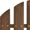 vidaXL - Tuinstoel - Adirondack - voetenbank - tafel - massief - vurenhout - bruin