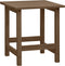 vidaXL - Tuinstoel - Adirondack - voetenbank - tafel - massief - vurenhout - bruin