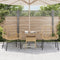 vidaXL - Tuinstoel - bruin - poly - rattan - 2 - st