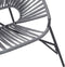 vidaXL - Tuinstoel - Egg - poly - rattan - zwart - en - lichtgrijs