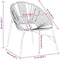 vidaXL - Tuinstoel - Egg - poly - rattan - zwart - en - lichtgrijs