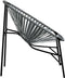 vidaXL - Tuinstoel - Egg - poly - rattan - zwart - en - lichtgrijs