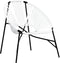 vidaXL - Tuinstoel - Egg - poly - rattan - zwart - wit